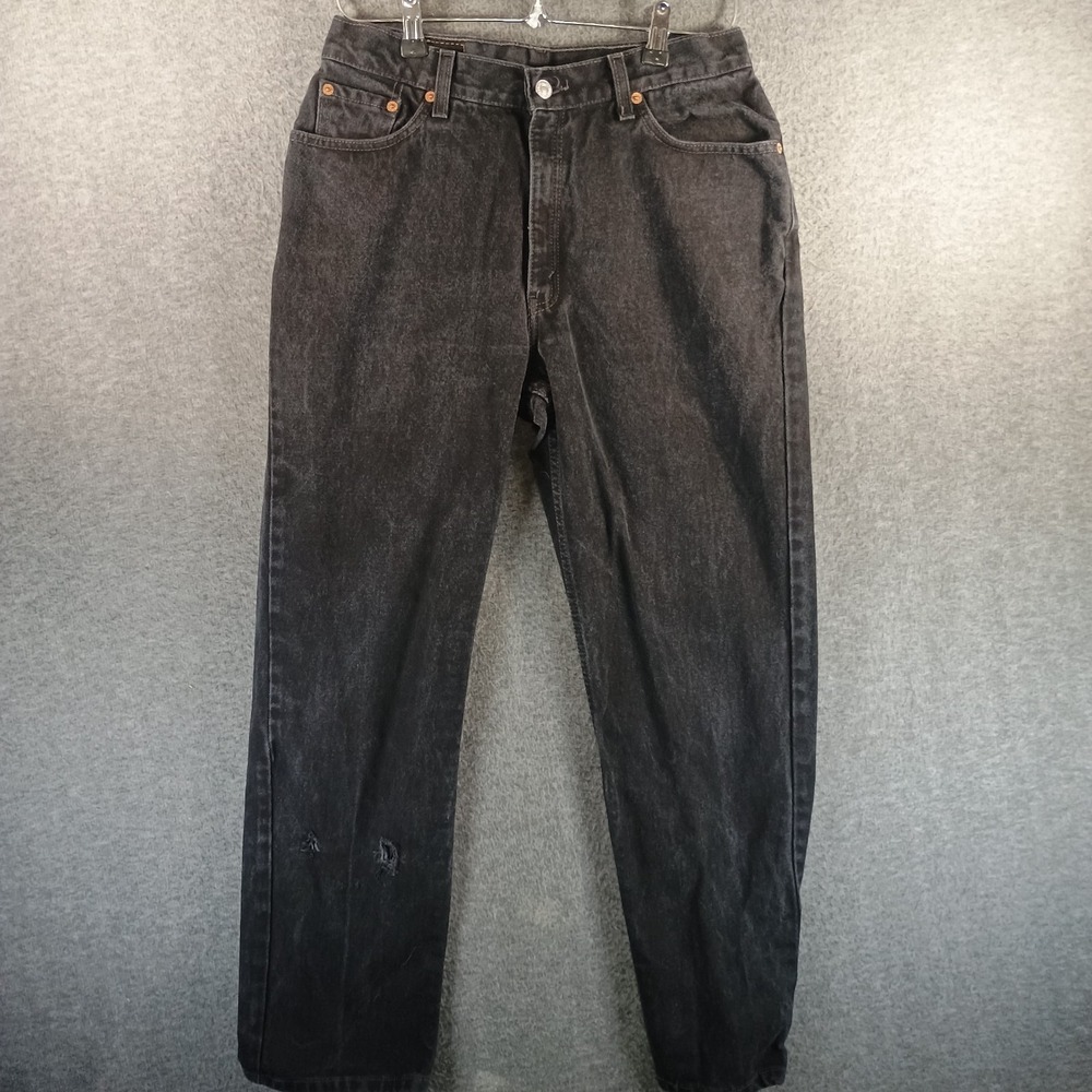 Vintage‎ Levis 512 Jeans Juniors 13 S Black Distressed 90s Y2K Pockets